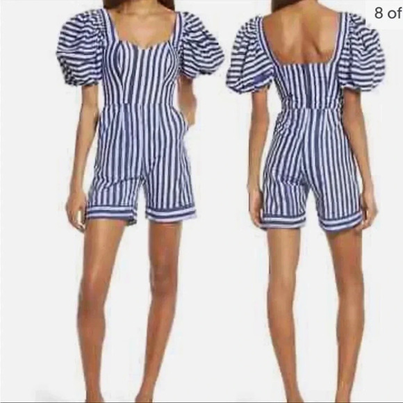 Sika Binata navy stripe romper - Picture 2 of 11